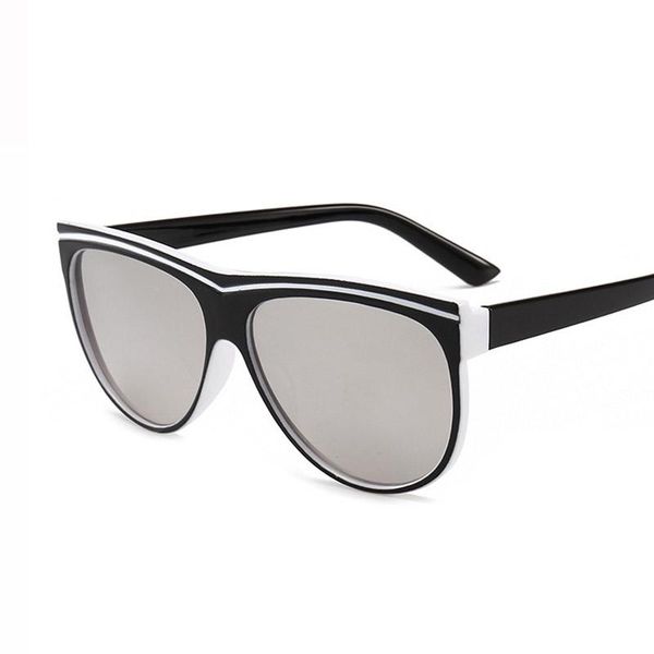 

sunglasses women fashion accessories big frame oversized female vintage polarized eyewear one piece lens mirror sun glasses, White;black
