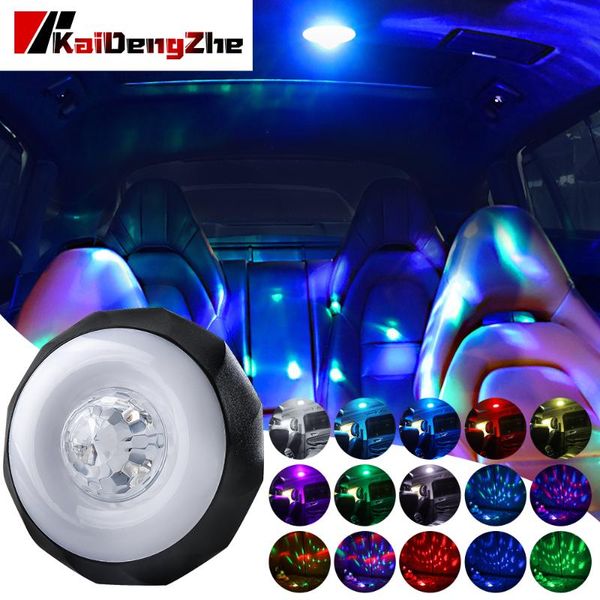 

car reading light led shape touch type night usb charging dome interior ceiling lamp magnet emergency lights