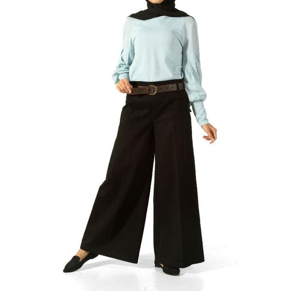

women's pants & capris hijab wide-leg trousers, Black;white
