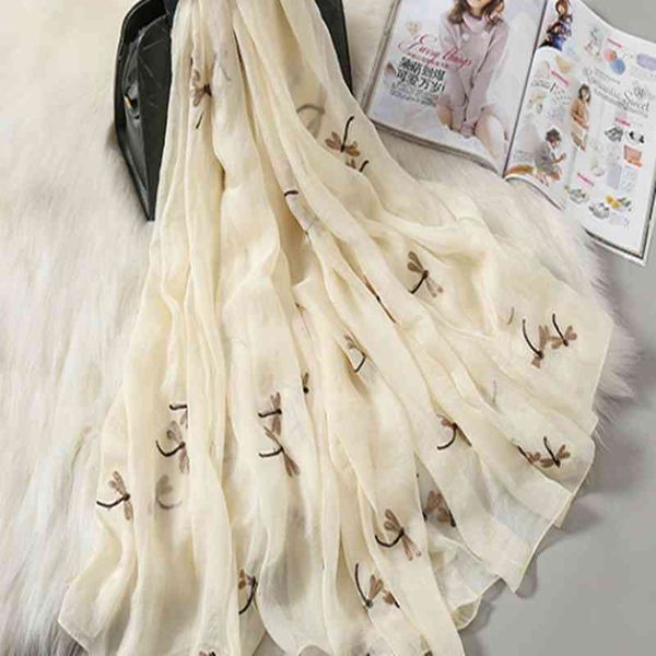 

embroidery women silk scarf lady shawl beautiful beach towel muslim hijab fashion for spring big size soft feeling, Blue;gray