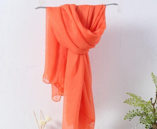 

scarves factory direct sales imitation silk chiffon scarf women's solid color air conditioning shawl beach, Blue;gray