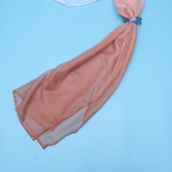 

1pc gradient sheer curtains window screen gauze door scarf drapes valance for room decor (orange pink) curtain