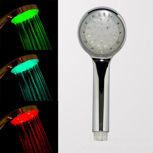 

bath accessory set led color luminous shower the hand a nozzle