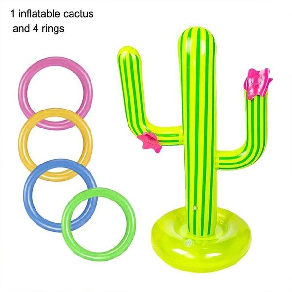 

pool & accessories creative swimming pvc inflatable cactus toss party bar beach travel toys set ice supplies game floating