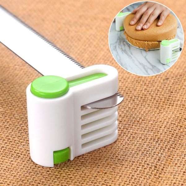 

2pcs cake slicer cutter 5 layers leveler set bread splitter pastry baking tool diy kitchen decorating accessories & tools