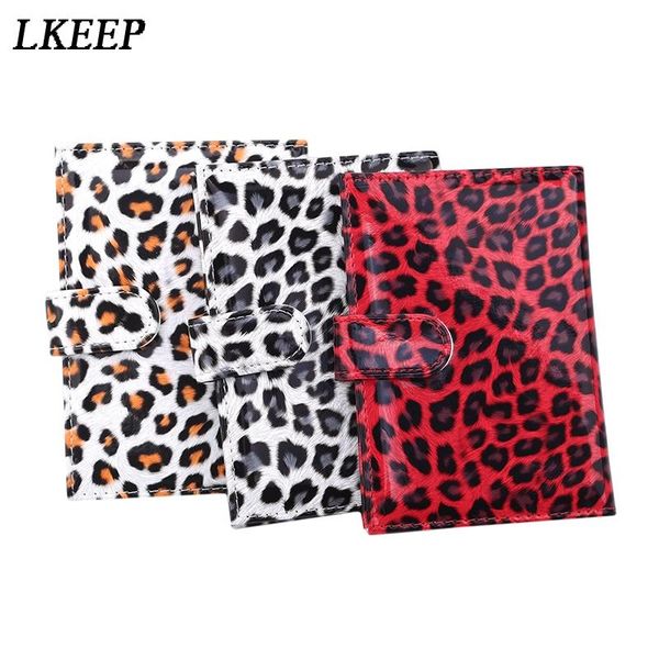 

card holders leopard passport case simple versatile travel cover for men and women durable wallet holder, Brown;gray