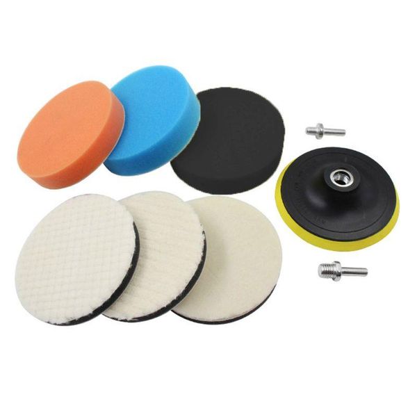 

pcs / set polishing pad soft wool ball bonnet kit 5" wheel abrasive tool for car auto body discs care products
