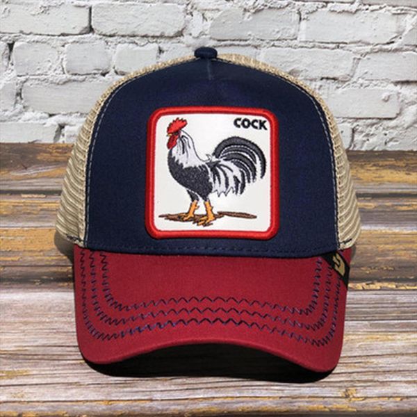 

mens baseball cap with animal embroidery snapback camouflage breathable gorras hip hop summer trucker hat womens cotton, Blue;gray