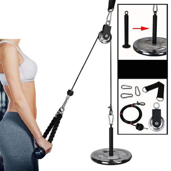 

fitness diy pulley cable machine systen blaster equip 5mm w/ plastic or 6mm w/aluminium alloy accessories