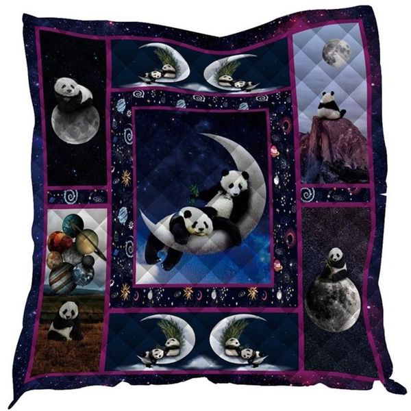 

comforters & sets animal cute panda printed home sofa cover quilt queen size kids warm blankets for beds soft outdoor camping