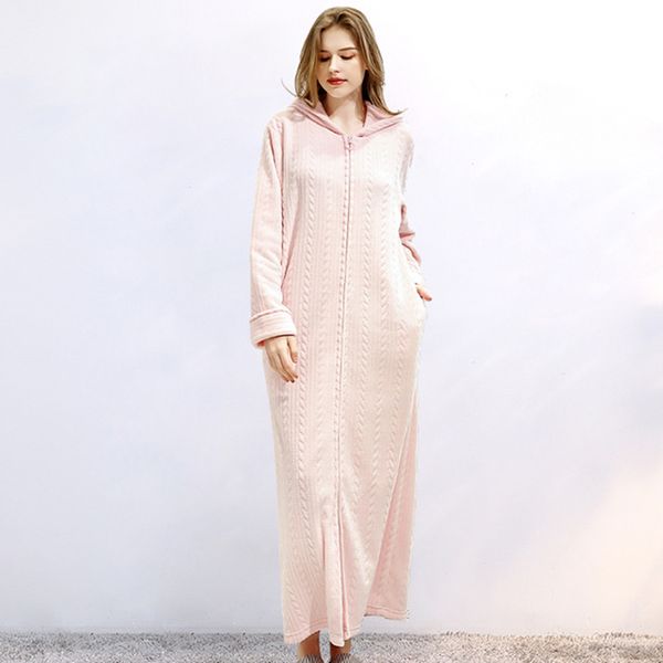

winter sleep bridesmaid robes wedding pijamas velvet night dress women robe nuisette femme pijama mujer invierno sleepwear, Red