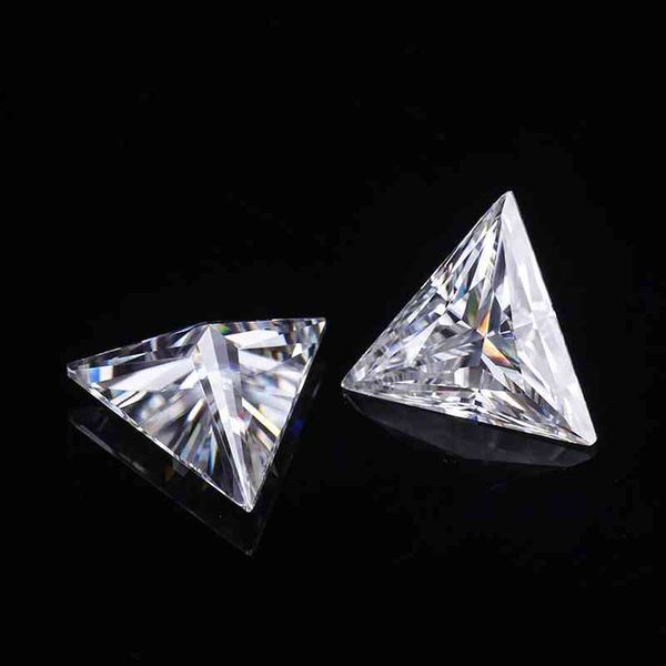 Szjinao Moissanite White D Color отличный треугольник автоматический нарезка VVS1 свободный алмазный проход тестер драгоценные камни камень для ювелирных изделий