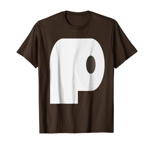 

toilet paper roll costume shirt, pair with poo poop costume, White;black