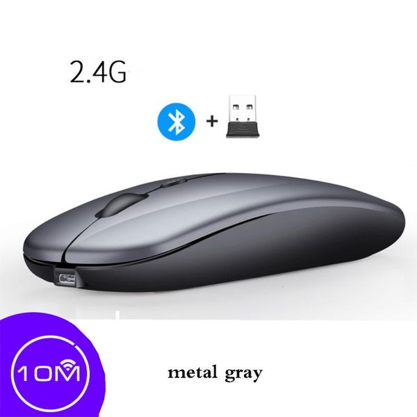 

mute mouse1600 dpi usb rechargeable mouse wireless computer 2.4g receiver super slim bluetooth for pc lapmice