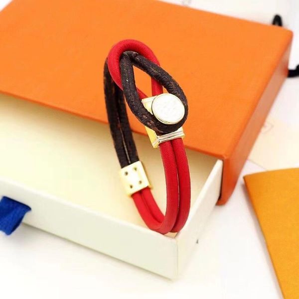 

bangle luxury leather bracelet for women wrist chain decoration golden round metal high qulity wholesale birthday gift girls like, Black