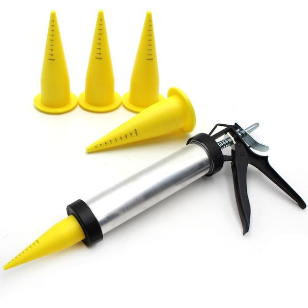 

fishing accessories carp bait making up boilie aluminium gun + 4pcs spare nozzles for method feeder lure tool tackle