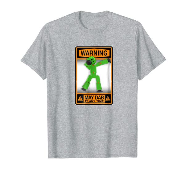 

stikbot dab warning t-shirt, White;black