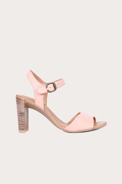 

sandals bueno powder leather female high-heeled, Black