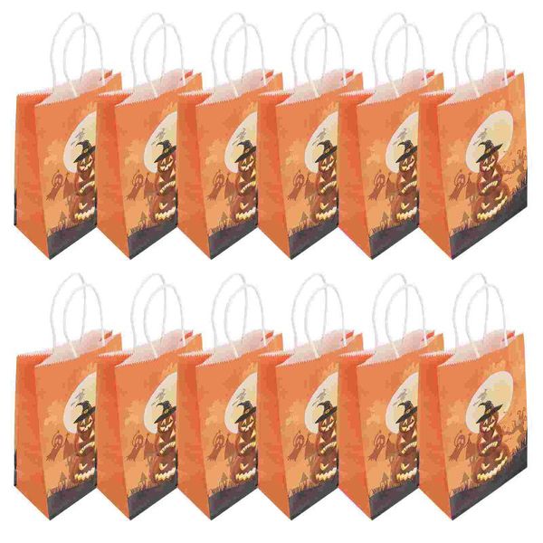 

gift wrap 12pcs snack bag decorative handheld kraft paper party supply