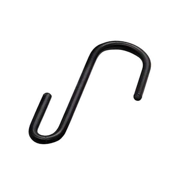 

hooks & rails black s shaped kitchen type for hanging pans pots bag towels 10pcs hanger clothes storage rack tools