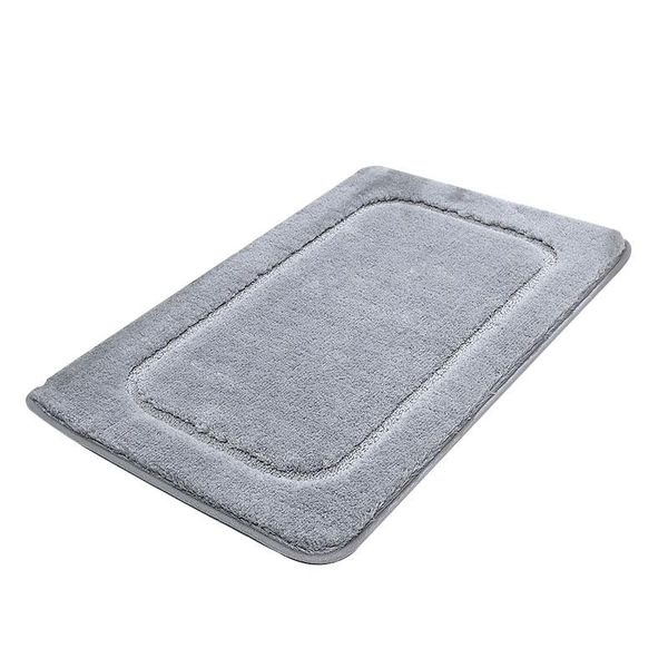 

bath mats solid morder water absorption rug bathroom mat shaggy memory foam set kitchen door floor carpet for toilet non slip