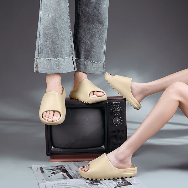 

official website 70% off outlet discount export summer slippers couples solid color casual wading shoes for men and women bux0, Black