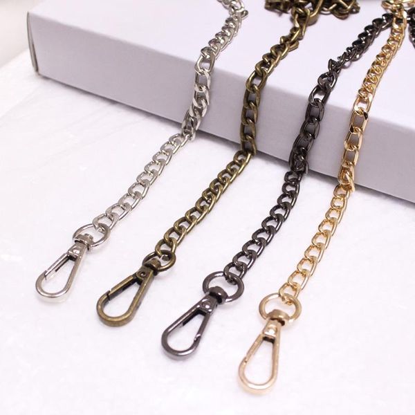 

bag parts & accessories 40-120cm 8mm metal purse chain strap handle replacement handbag shoulder light gold/silver/black/bronze