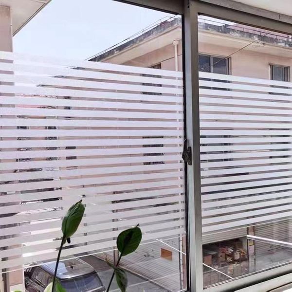

window stickers electrostatic glue-stripe frosted bedroom decoration office anti-collision glass film translucent sticker