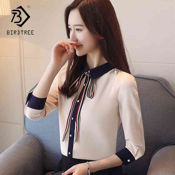 

spring new arrivals casual soild turn-down-collar women long sleeve fashion blouses & shirts soft shirts t83419l 210419, White