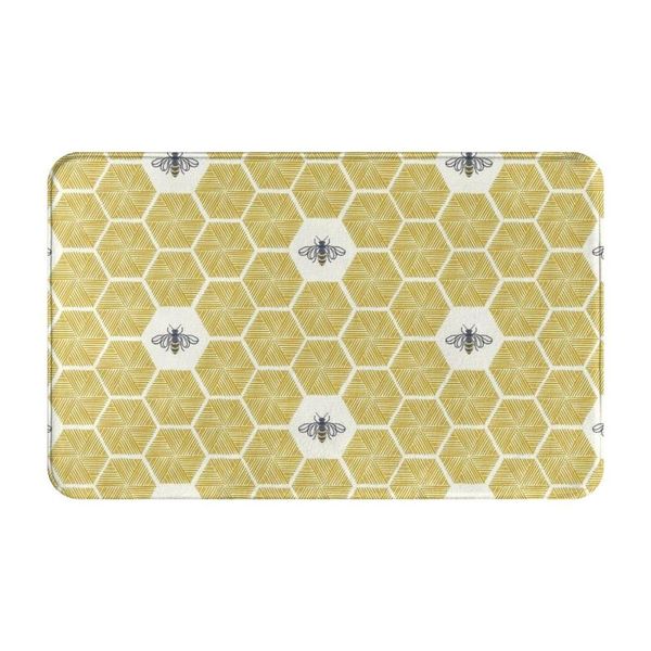 

carpets door mat,entrance,balcony,hallway,kitchen,bedroom carpet,stitched bees honeycomb carpet 19.5*31.5 inch