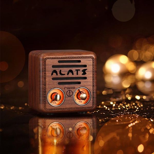 

portable speakers alats retro mini wireless bluetooth speaker outdoor radio music player with high sound quality and large volume