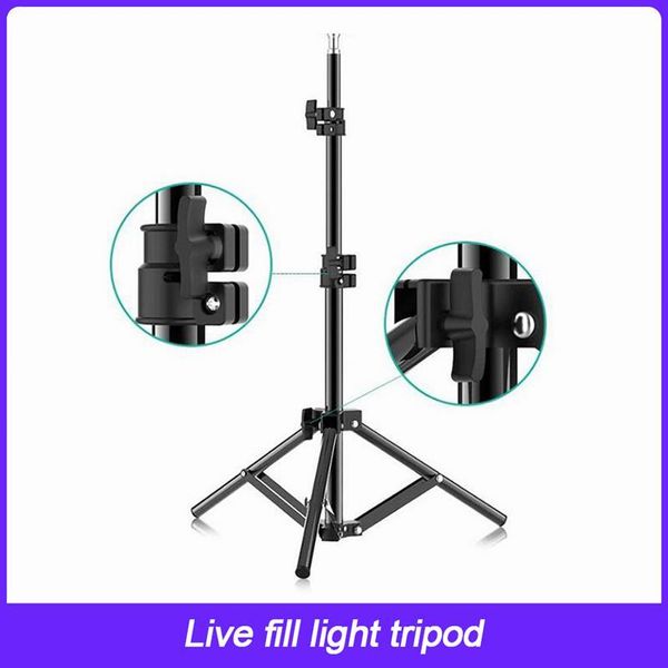 

tripods universal adjustable height light tripod portable po video fill lighting stand with 1/4 screw for camera live streaming