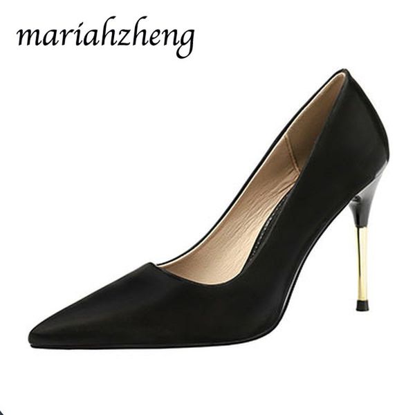 

dress shoes leopard land 2021 spring pointed toe high heels stiletto women's singles shoe fashion professional ol lsj, Black