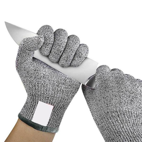 

stainless steel wire butcher cut-resistant glove kitchen gadgets anti-cut gloves cut proof stab resistant 1 pair multifunction