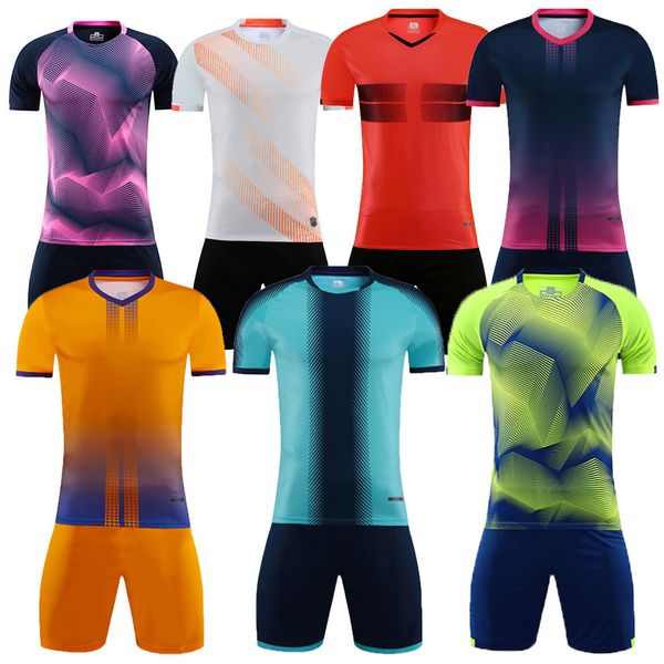 

men & kid football jerseys kits 2020 new soccer t-shirt uniforms boy futbol sets custom soccer kit football training clothing, Black;yellow