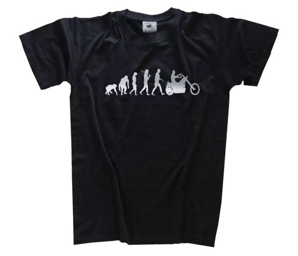 

plata ediciÃ³n moto motorista roquero evolution camiseta s-xxxl, White;black