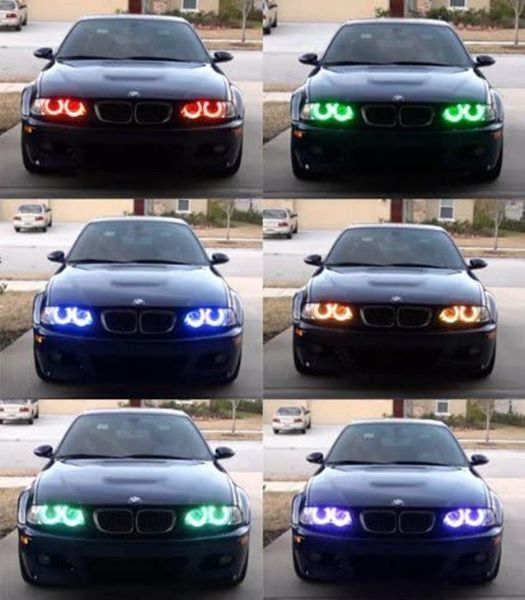 

other lighting system led angel eye headlight multi-color rgb remote control colorful aperture for e36 e38 e39 e46 projector 4x131 acces