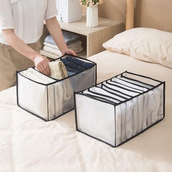 

storage drawers underwear organizer closet grid clothes box leggings jeans bra scarves drawer divider organizations bedroom washable