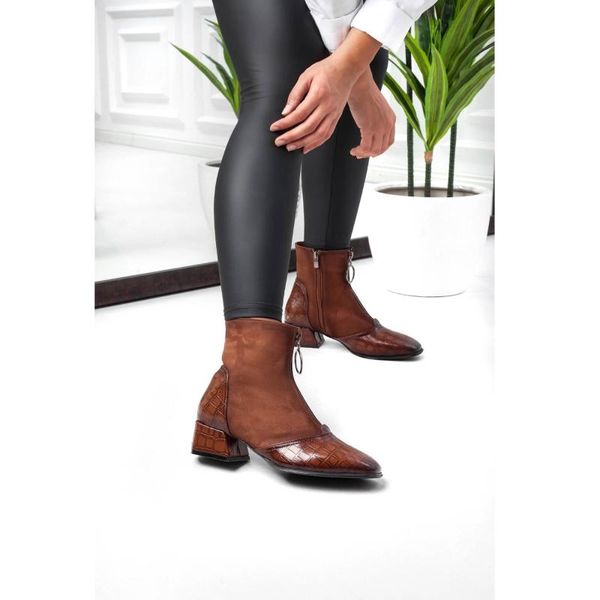 

boots tan color pu suede leather season 2021 winter autmn snake detail fashion stylish comfortable women female, Black