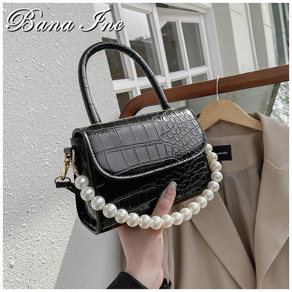 

beading shoulder belt design stone pattern gradient pu leather crossbody bags for women 2021 simple ladies handbags