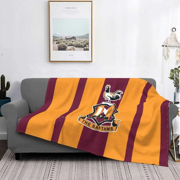 

blankets bradford city creative design light thin soft flannel blanket bcfc