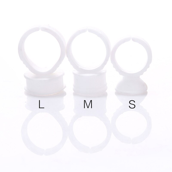 

false eyelashes maquiagem lashes eyelash extension glue rings make up 100 pcs package holder tool makeup tools