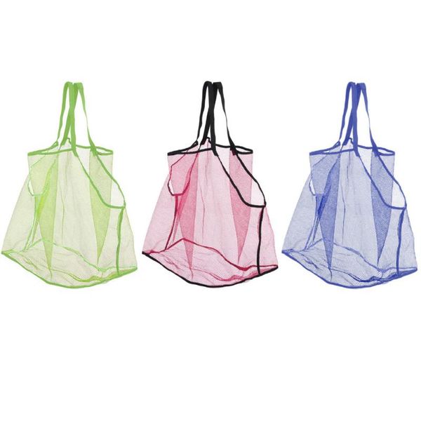 

storage bags large capacity sand mesh bag children's beach toy clothes towel net tool swimming accessories