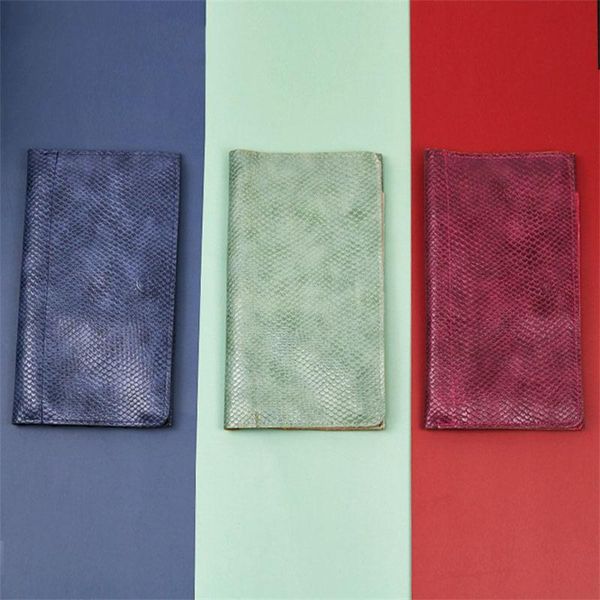 

wallets fashionable and simple pure color snake print pu coin purse ultra-thin card bag storage classic portable clutch, Red;black