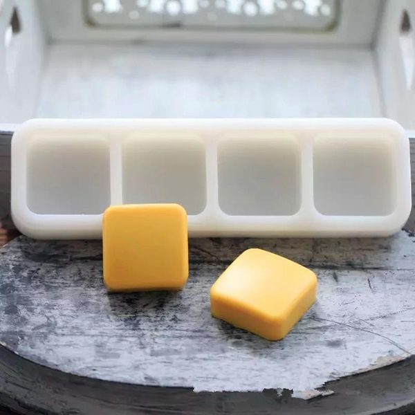 

quadruple silicone / diy manual soap model mold art craft tools