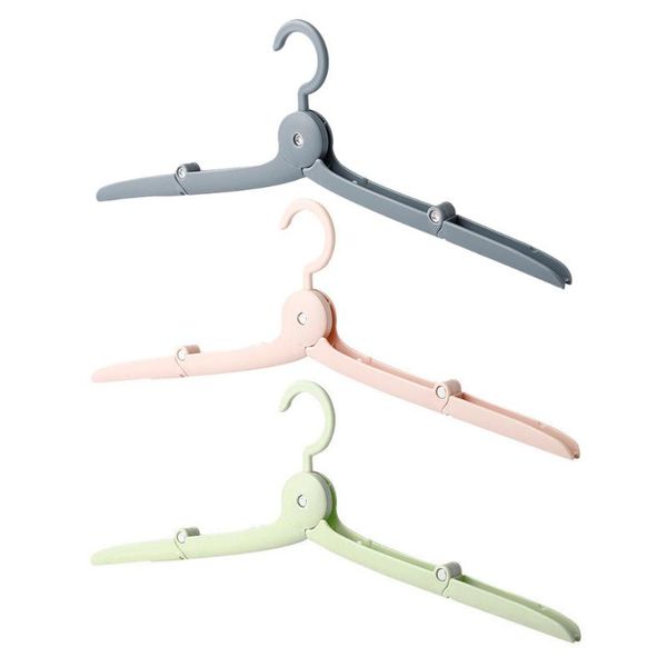 

hangers & racks 1 set 3pcs portable folding travelling clothes (assorted color)