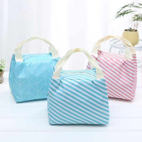 

aluminum foil insulation bag lunch box waterproof thermal tote bags cooler picnic bento storage