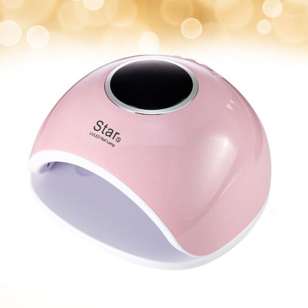 

uv led nail lamp gel polish curing manicure dryer art tools with us plug (pink)1