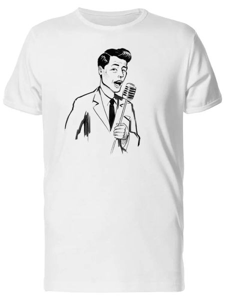 

retro vintage signer sketch men's tee -image by shutterstock, White;black