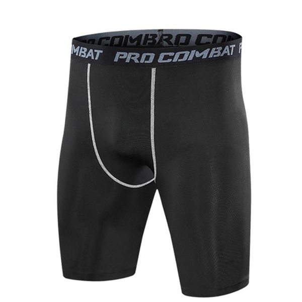 

running shorts men's gym fitness training outdoor compression breathable quick-drying leggings, Black;blue